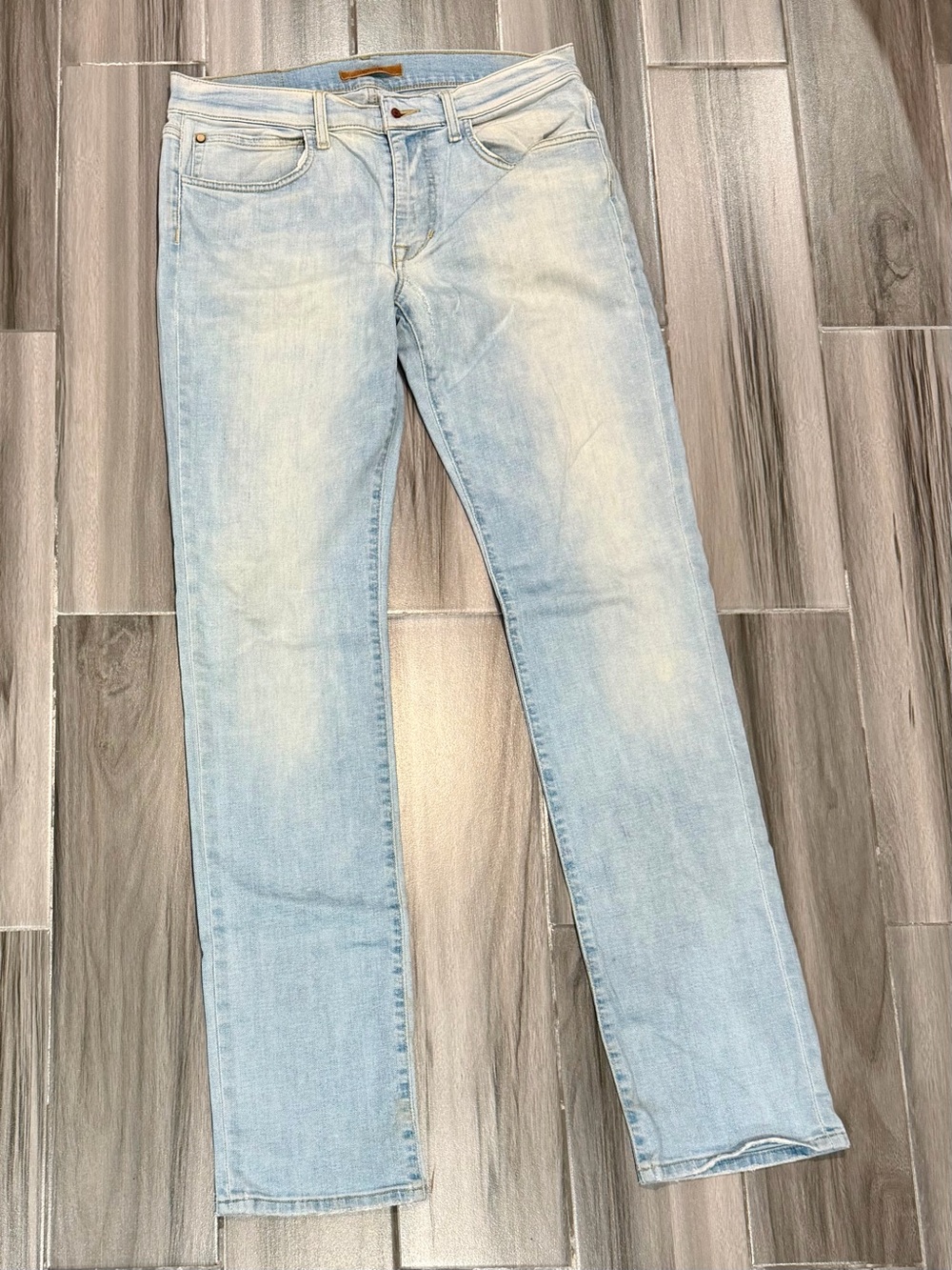 Joe's Jeans Faded Light Blue Straight and Narrow The Brixton Vintage Jeans